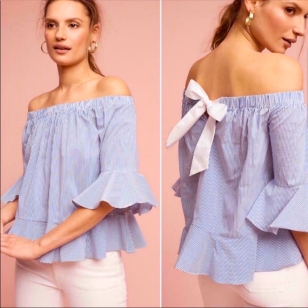 Anthropologie Sunday in Brooklyn Off Shoulder Top